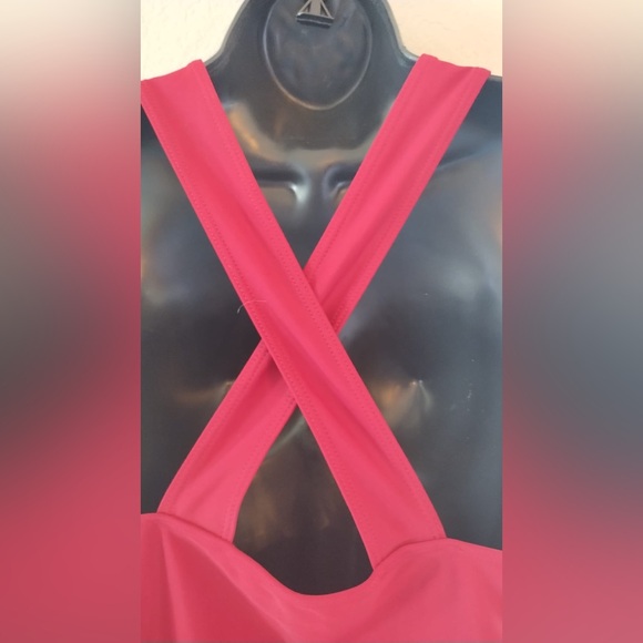 SHEIN Printed Mesh Plunge One-Piece Swimsuit Size Large - Picture 4 of 11